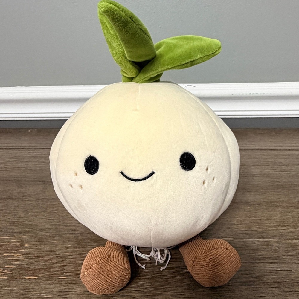 Walgreens Turnip Plush Toy White Green Leaves Cute Stuffed Friend For Kids‎